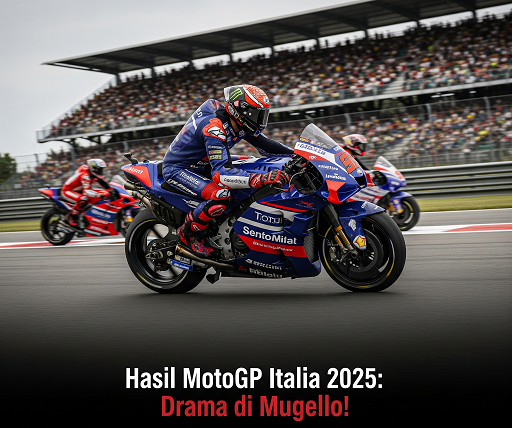Hasil MotoGP Italia 2025: Drama di Mugello!