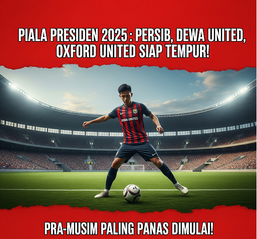 Piala Presiden 2025 Dimulai 6 Juli: Persib, Dewa United, Oxford