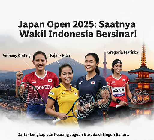 Daftar Wakil Indonesia di Japan Open 2025: Siap Rebut Gelar!