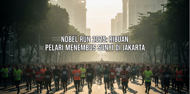 Nobel Run 2025: Ribuan Pelari ‘Menembus Sunyi’ di Jakarta