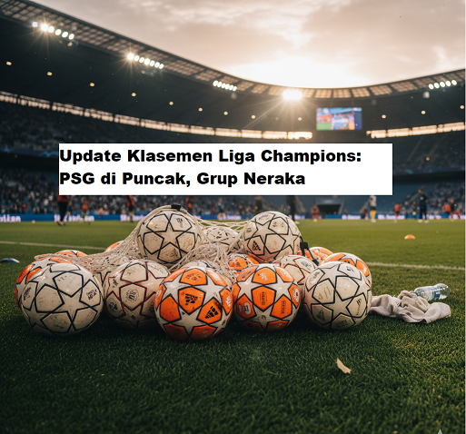 Update Klasemen Liga Champions: PSG di Puncak, Grup Neraka